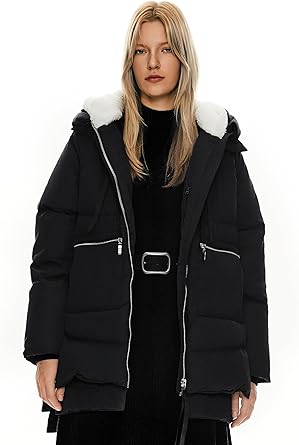 Chaqueta de plumón engrosada para mujer