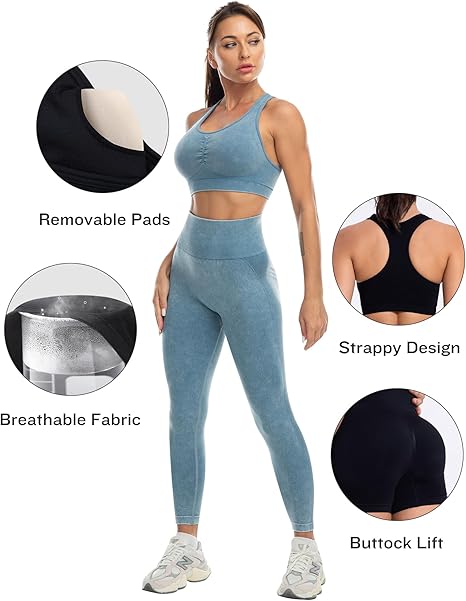 Conjuntos de entrenamiento de 3 piezas para mujer, leggings con levantamiento de glúteos con brasier deportivo de alto impacto, pantalones cortos de gimnasio