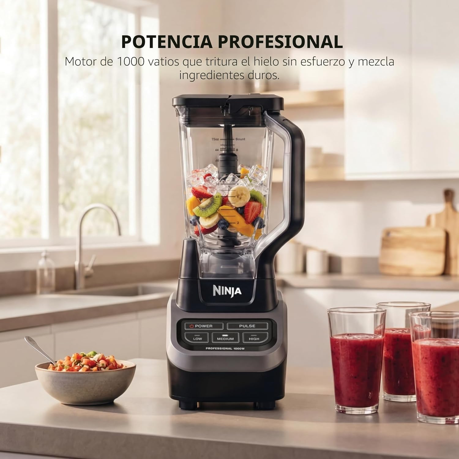 Licuadora profesional Ninja BL610, Negro